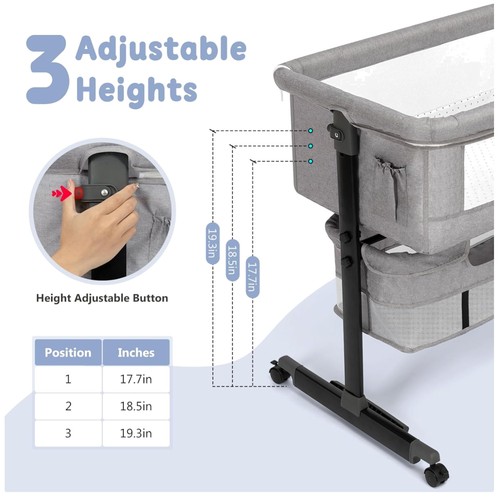 Breathable mesh bassinet with - breathable,